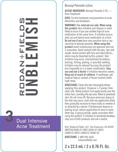unb04-0000-03.jpg Principal Display Panel - Dual Intensive Acne Treatment Tube Label - unb04 0000 03