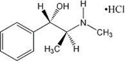 Pseudoephedrine Hydrochloride Structure Image (Allegra D24 02)