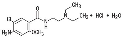 metoclopramide-01.jpg Chemical Structure - metoclopramide 01