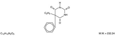 "image Description" (Phenobarbital Tabs Structure)