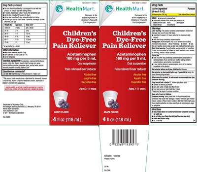 Acetaminophen 160 mg (Childrens Acetaminophen Dye Free Grape Flavor 1)