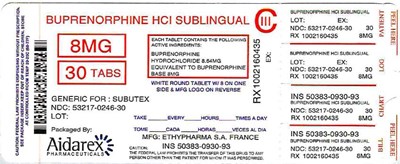 Package Label (Buprenorphine HCl Sublingual 3)