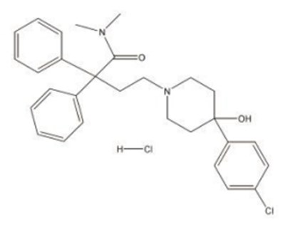 Loperamide Hydrochloride Structural Formula (Image 01)
