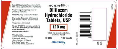 100 tablets - diltiazem 120