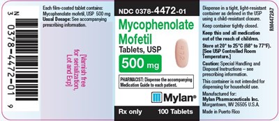 image-03.jpg Mycophenolate Mofetil Tablets 500 mg Bottle Label - image 03