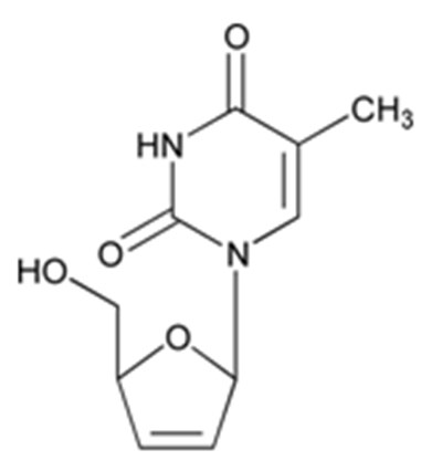 Stavudine Structural Formula (6f799e8d Dd38 4787 8dce 517f4aec9ef0 01)