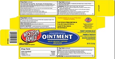 image of carton label - WFHemorrhoidal