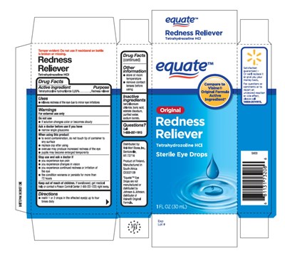 Equate®original Redness Relievertetrahydrozoline Hcisterile Eye Drops1 Fl Oz (30 mL) (Equate Eye Drops 01)