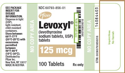 levoxyl-08.jpg PRINCIPAL DISPLAY PANEL - 125 mcg Tablet Bottle Label - levoxyl 08