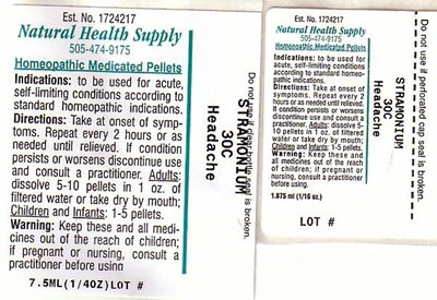 Headache Label 3 - NHS headache 3