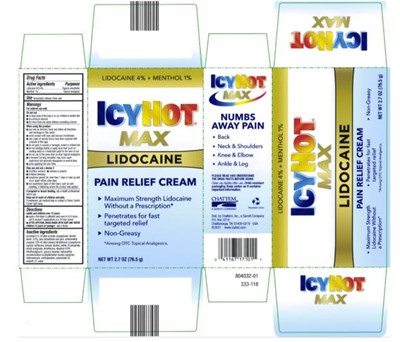 icy-hot-cream-01.jpg ICY HOTMAXLIDOCAINEPAIN RELIEF CREAMNet Wt 2.7 OZ (76.5 g) - icy hot cream 01