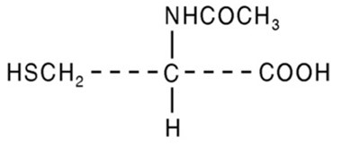 structural formula acetylcysteine - acetylcysteine str