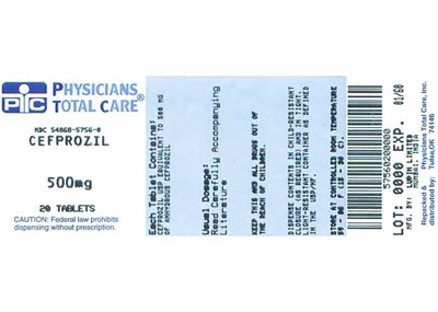 Image Of 500 mg Package Label (5756)