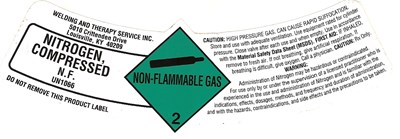 Image Of Nitrogen Label (Nitrogen)