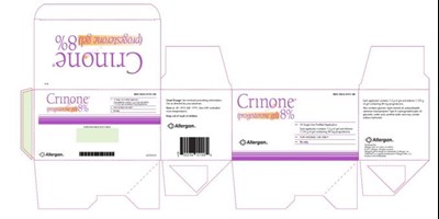 Crinone(progesterone gel) 8%15 Single-Use Prefilled ApplicatorsNDC 0023-6151-08 - crinone 0a