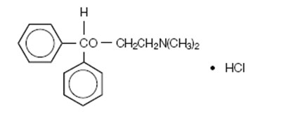 Structural Formula (Diphenhydramine Hydrochloride Capsules Usp 01)
