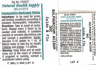 Colds Flu 1 Label (Nhs Colds Flu 1)