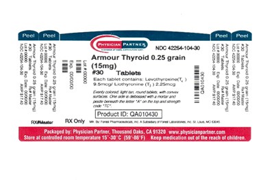 Armour Thyroid 0.25 Grain (7617f4a4 8812 44c4 8386 Bc991f4d3a77 02)