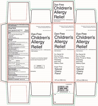 Target Dye-free childrens allergy Relief - benadryl 01