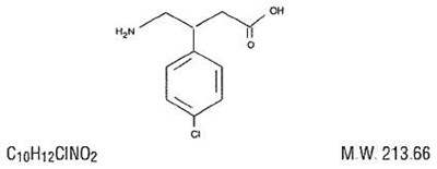 Chemical Structure - baclofen tablets usp 1