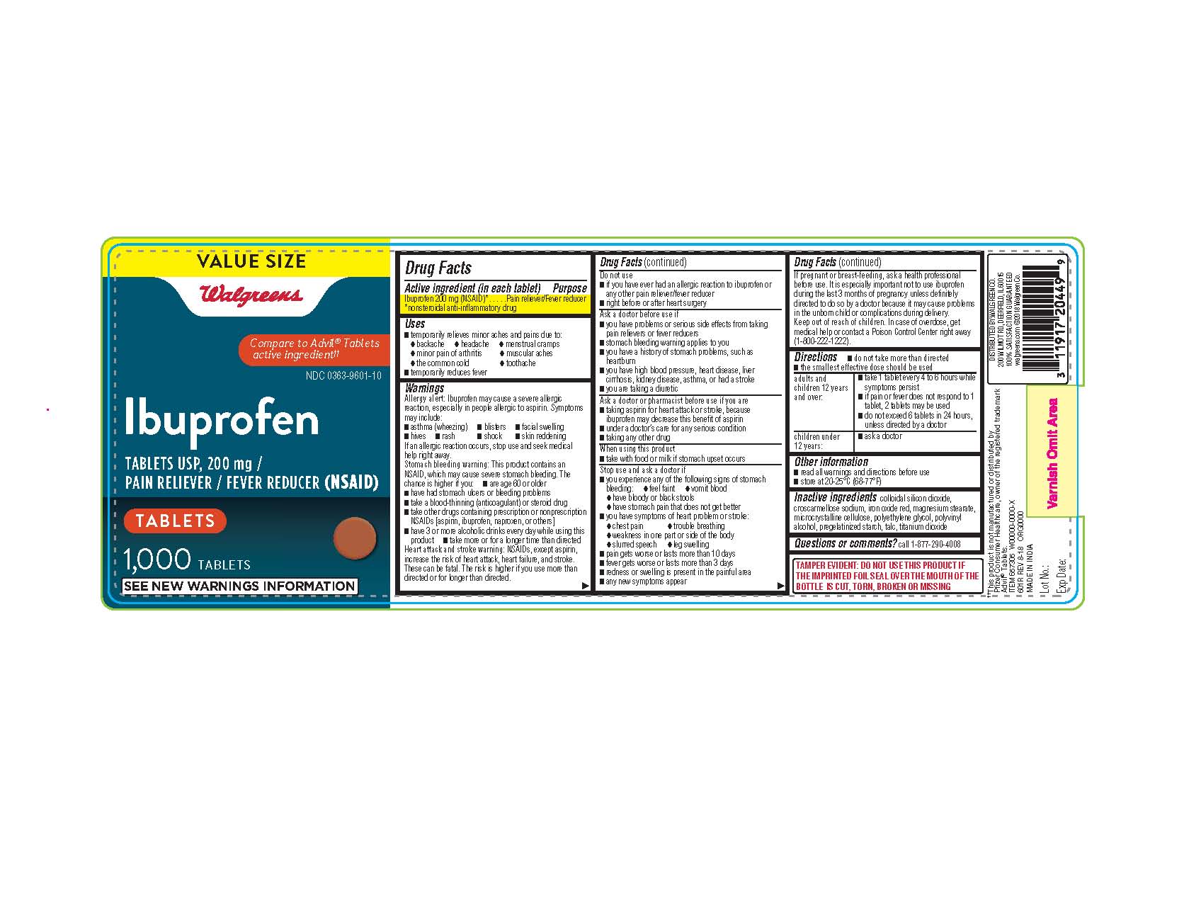 NDC 03639601 Ibuprofen Ibuprofen