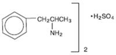 Structural Formula (Dextroamphetamine Sulfate Oral Solution 1)