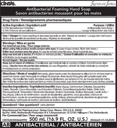 cintas-01.jpg PRINCIPAL DISPLAY PANEL - 500 mL Bag Label - cintas 01