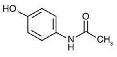 The Structural Formula For Acetaminophen. (Hcb Apap 2)