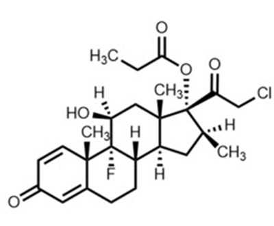 Chemical Structure - clobetasol 01