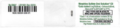 morphine-02.jpg PRINCIPAL DISPLAY PANEL - 0.25 mL Syringe Label - morphine 02