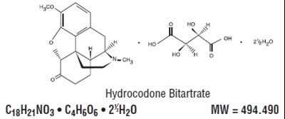 Hydrocodone Bitartrate Structural Formula (084efc66 F1e9 4000 8694 E251b41b5991 01)