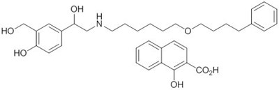 Salmeterol Chem Structure (Fluticasone Propionate Salmeterol Inhalation Powde 2)