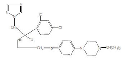 Chemical Structure - terconazole 01