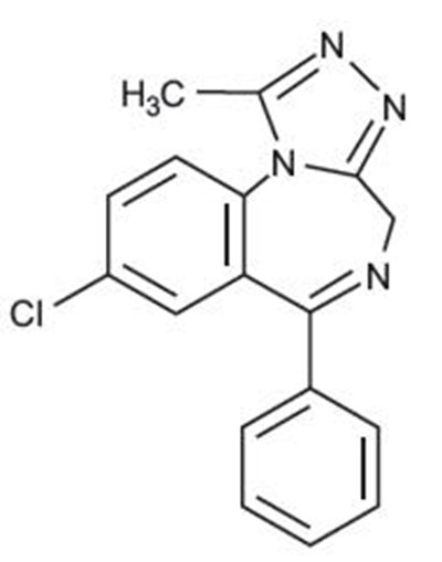 Chemical Structure (Alprazolam 01)