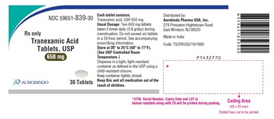 Package Label-principal Display Panel (650 mg (30 Tablets Bottle))