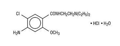 Metoclopramide Hydrochloride Structural Formula (Metoclopramide For Pliva 1)