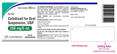 cefadroxil-fig1.jpg PACKAGE LABEL-PRINCIPAL DISPLAY PANEL - 250 mg/5 mL (50 mL WHEN MIXED) - cefadroxil fig1