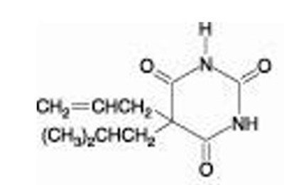 image description - butalbital acetaminophen caffeine structure 1