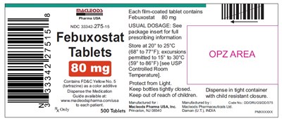 febuxostat-80mg-container-label-500s.jpg 654 - febuxostat 80mg container label 500s