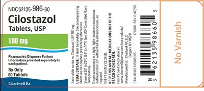 Image Description (Cilostazol Tab 100mg 60s Bottle Label)