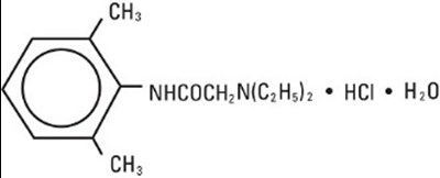 Structural Formula Lidocaine Hydrochloride Usp (Lidocaine 02)