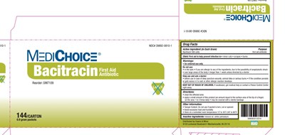 Medichoice Bacitracin 0.9g Carton Ndc 39892 0810
