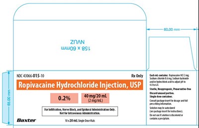 Representative Carton Label 43066-015-10  panel 1 of 3 - image 03