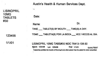 Principal Display Panel (10 MG Tablet Bottle Label)
