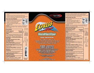 6450_ExpressWipesHandSanitizer-QS.jpg Product Label - 6450 ExpressWipesHandSanitizer QS