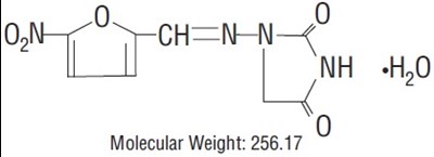 nitrofurantoin-str2.jpg Nitrofurantoin Monohydrate USP Structure - nitrofurantoin str2