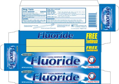 Fluoride Toothpaste Carton Label (Fluoride Tooth 02)