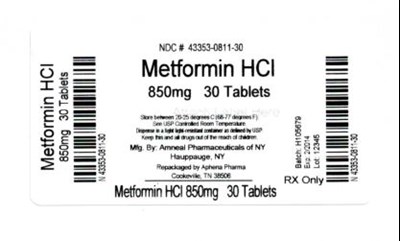 43353-811.jpg Bottle Label 850mg - 43353 811
