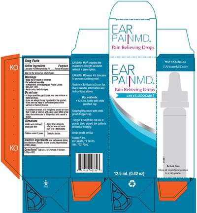 ear-01.jpg PRINCIPAL DISPLAY PANEL - 12.5 mL Bottle Carton - ear 01