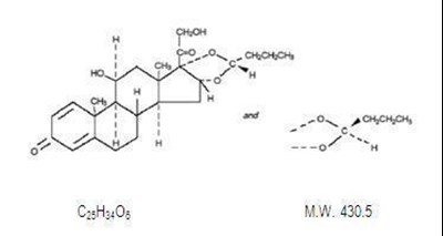 Chemical structure for budesonide - 74af92d2 6539 4dc3 a09a cb43e011668a 01
